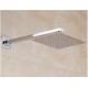 CHUVEIRO DUCHA QUADRADO INOX 20X20cm COM BRAÇO DE PAREDE