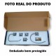 Kit Wc Suporte Toalha Papel Higienico Prata Design Quadrado