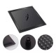 Kit Ducha Slim Quadrado 20x20cm Preto + 02 Acabamento Preto