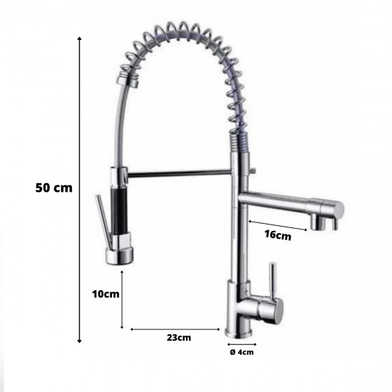 TORNEIRA MONOCOMANDO GOURMET CROMADO 50CM