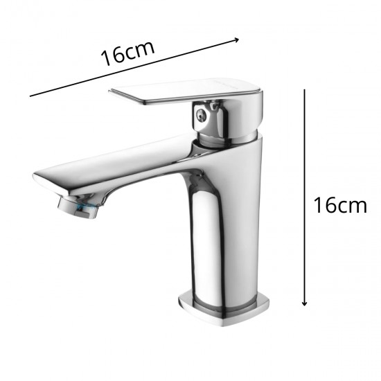 Misturador Monocomando Mesa Bica Baixa Lavatório Cromado